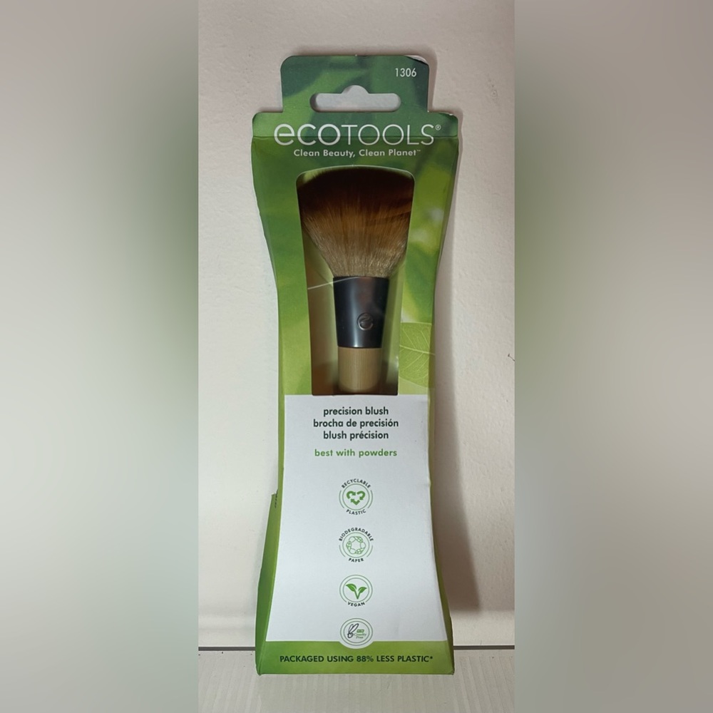Ecotools Precision Makeup Brush Powder Blush Blend NWT
